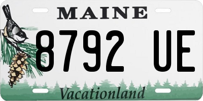 ME license plate 8792UE