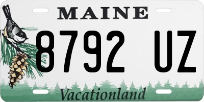 ME license plate 8792UZ