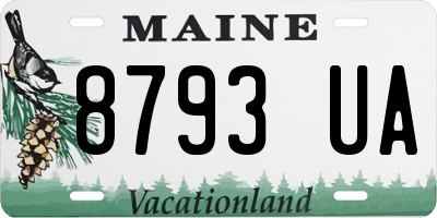 ME license plate 8793UA
