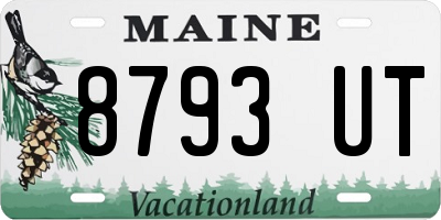 ME license plate 8793UT