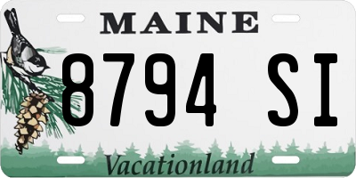 ME license plate 8794SI