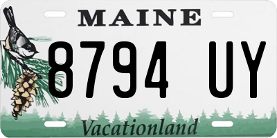 ME license plate 8794UY