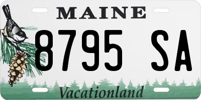 ME license plate 8795SA