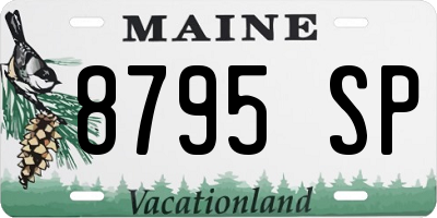 ME license plate 8795SP