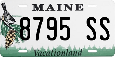 ME license plate 8795SS