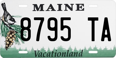 ME license plate 8795TA