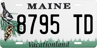 ME license plate 8795TD