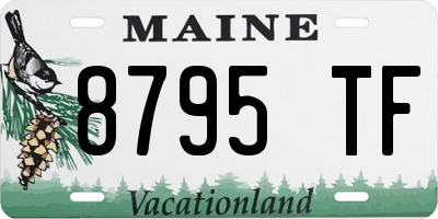 ME license plate 8795TF