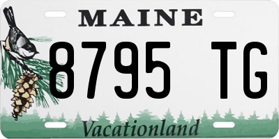 ME license plate 8795TG
