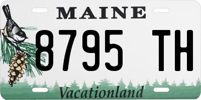 ME license plate 8795TH