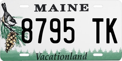 ME license plate 8795TK