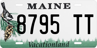 ME license plate 8795TT
