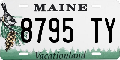 ME license plate 8795TY