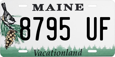 ME license plate 8795UF