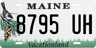 ME license plate 8795UH