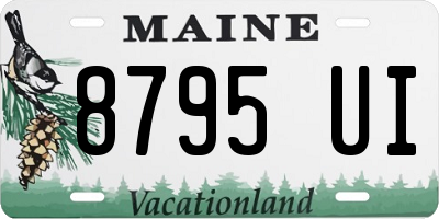 ME license plate 8795UI