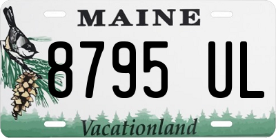 ME license plate 8795UL