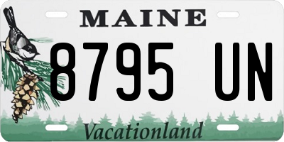 ME license plate 8795UN