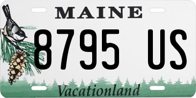 ME license plate 8795US