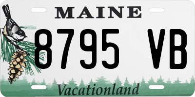 ME license plate 8795VB