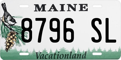 ME license plate 8796SL
