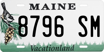 ME license plate 8796SM