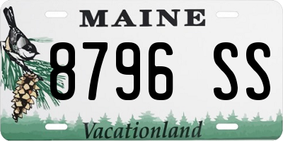 ME license plate 8796SS