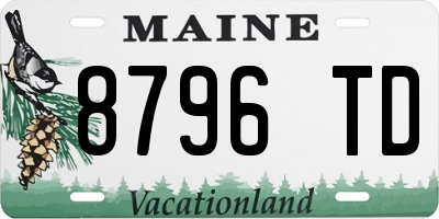 ME license plate 8796TD