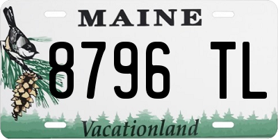 ME license plate 8796TL