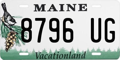 ME license plate 8796UG