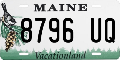 ME license plate 8796UQ