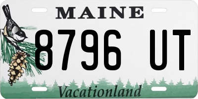 ME license plate 8796UT