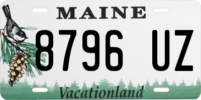 ME license plate 8796UZ