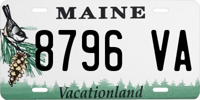 ME license plate 8796VA