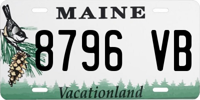 ME license plate 8796VB