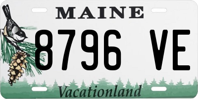 ME license plate 8796VE
