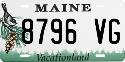 ME license plate 8796VG