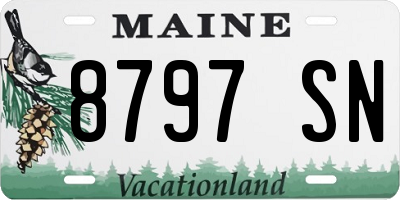 ME license plate 8797SN