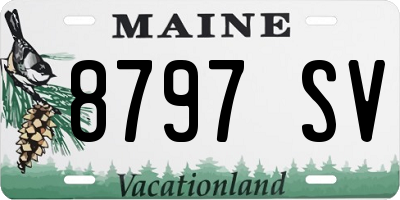 ME license plate 8797SV