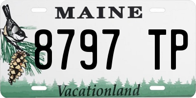 ME license plate 8797TP