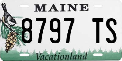 ME license plate 8797TS