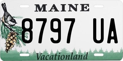 ME license plate 8797UA