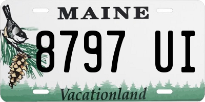 ME license plate 8797UI