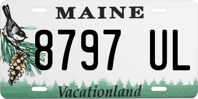 ME license plate 8797UL