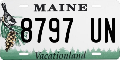 ME license plate 8797UN