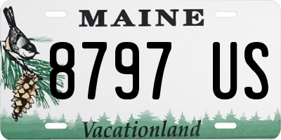 ME license plate 8797US