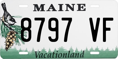 ME license plate 8797VF