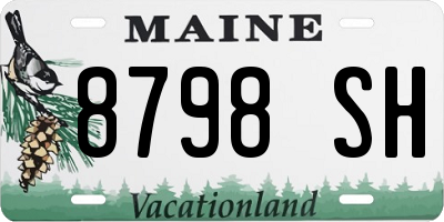 ME license plate 8798SH