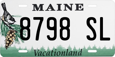 ME license plate 8798SL