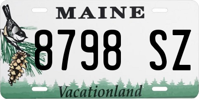 ME license plate 8798SZ